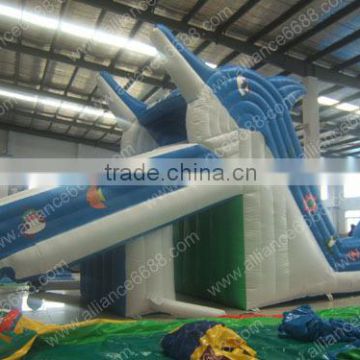 hot water world dolphin water slide funny aqua slide