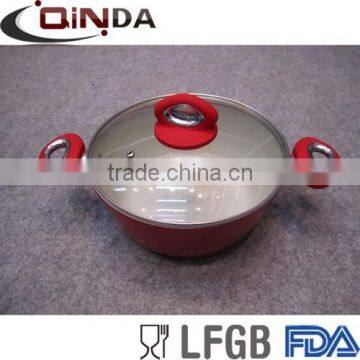 aluminum ceramic coated electric casserole with lid QD-TC013