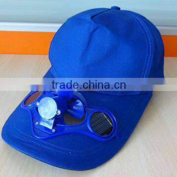 china custom solar powered fan hat