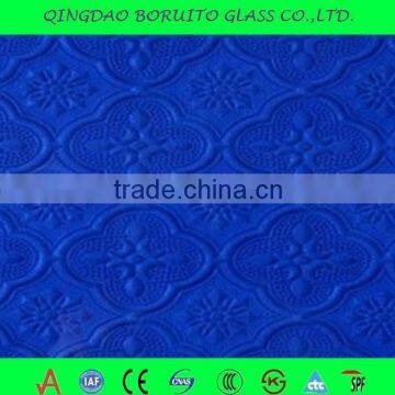 Factory price 3-8mm Begonia Patterned Glass