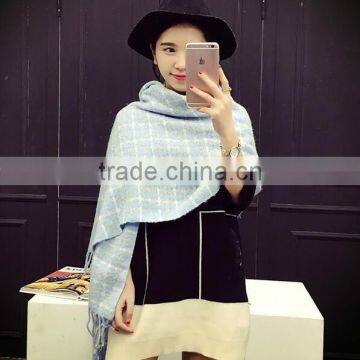 New Style Winter Autumn Tassel Cashmere Feel Woven Tartan Acrylic Scarf Quality Choice photo-6