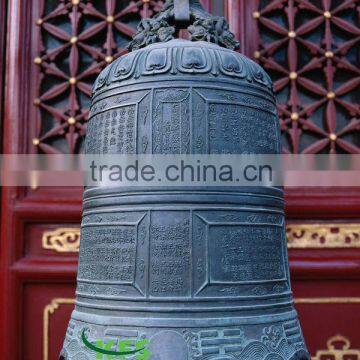 Bronze bell statue for temple