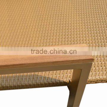 Wicker Teak Handrails With Wheels Rattan Product Modern Outdoor Lounge Chair photo-5