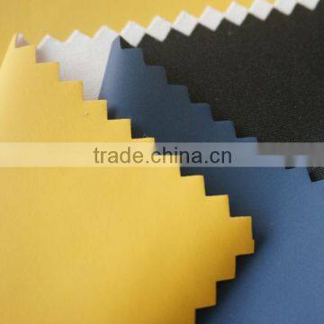 plain pattern dry pu coated polyester fabric