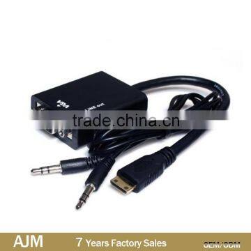 Mini hdmi to vga hd hdtv video converter China wholesale