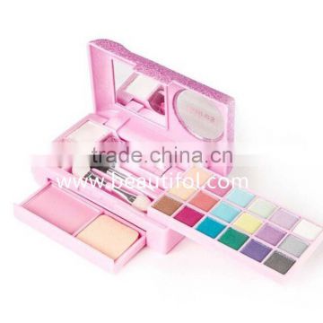 ISO22716 passed factory wholesale cosmetics combo makeup palette, different shades silky smooth blends well eyeshadow