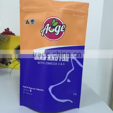 Stand up zipper plastic food bag with print / custom printing pouchfor China seeds