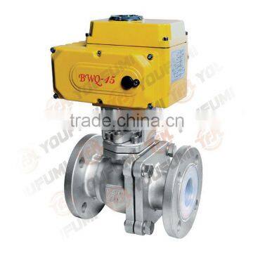 Electric Flange PFA Lined ANSI Ball Valve Suppliers