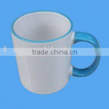 blue side mark mug