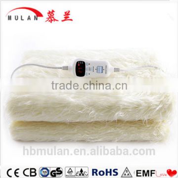 faux fur throw electric blanket