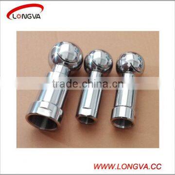 stainless steel sanitary female threaded 360 degree rotary cleaning ball