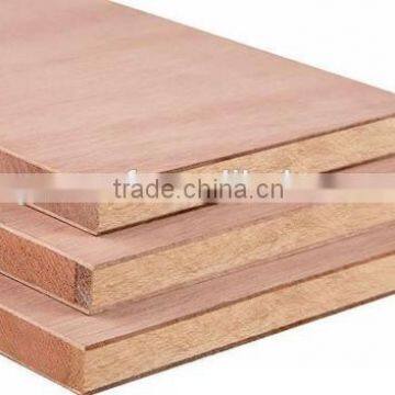 okoume face malacca/poplar/paulownia wood core blockboard for furniture