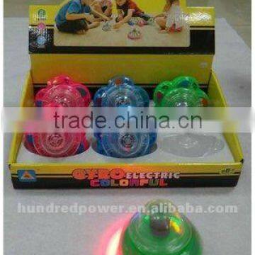 Flashing flower electronic spinning top