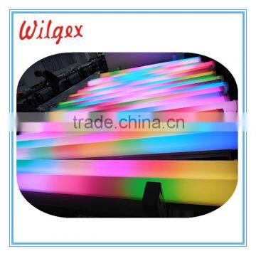 Outdoor 8 Segments Digital DMX RGB LED tube dream color