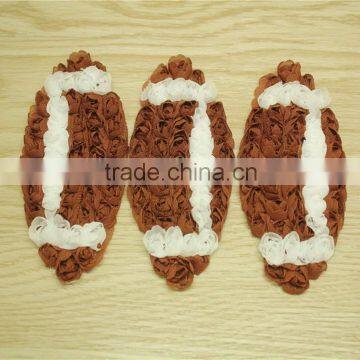 Football Baby Hair Accessories/baby Chiffon Flower/wholesale for Cheap