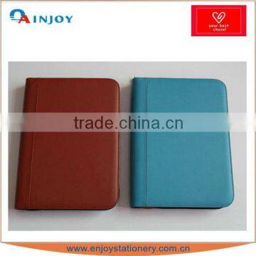 red&blue a5 leather porfolio