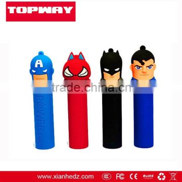 Topway Fashion Design PVC Lithium Battery Power Bank