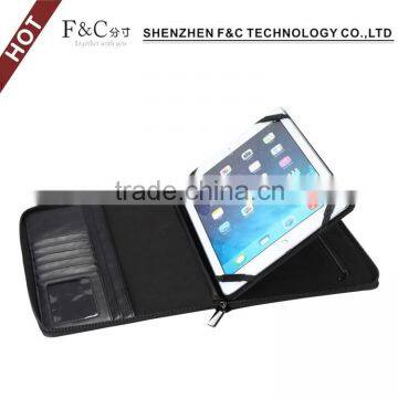 Hot sale full protective hand-crafted 5A quality shockproof zipper bag for apple ipad pro tablet