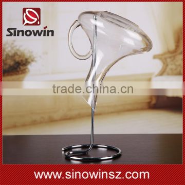 Crystal Glass Material Wine Decanter Drain Rack With Simple Design