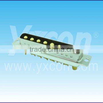 Dongguan Yxcon 8pin 8W8 straight male solder high quality D-SUB connector