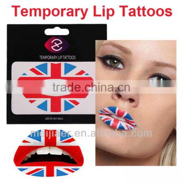 new fashion temporary lip tattoo/lip sticker