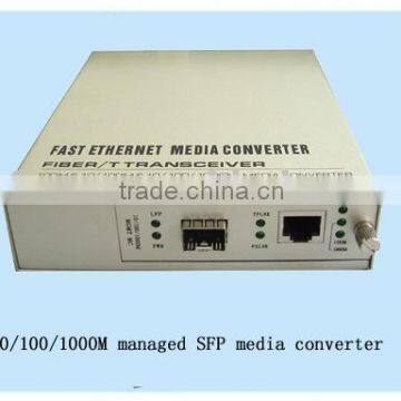 managable fiber media converter