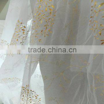 Polyester voile foil printing windows curtain for living room