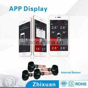 Shenzhen TPMS Top Seller Bluetooth TPMS for IOS and Andriod Smartphone with internal tpms