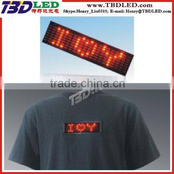 All kind of Digital Programmable t shirt led display /mini led message sign board