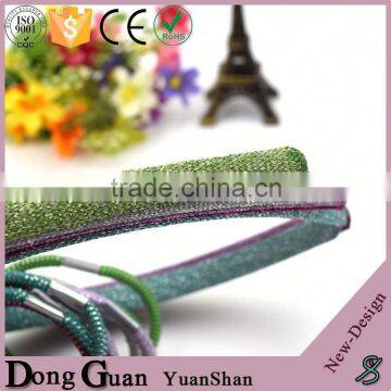 2016 new design bridal headpiece plastic spiral hair band glitter for girl