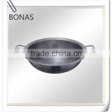 High quality stainless steel fry pot, non-stick fry pan