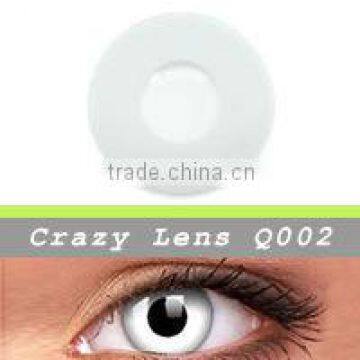 Bright and piercing sclera white out crazy color dewy contact lens comfortable crazy contact lenses