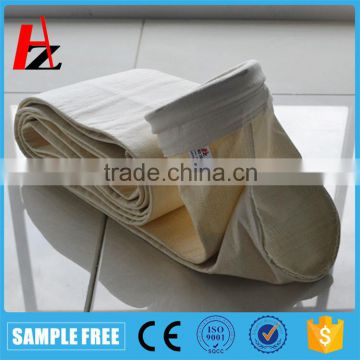 Needle punched non-woven aramid dust collector filter bag for boiler