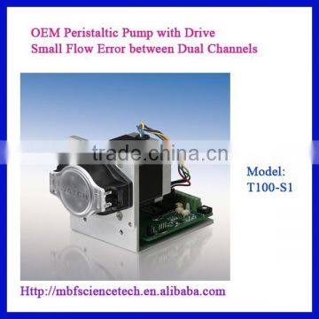 OEM Peristaltic Pump with Drive, Model: T100-S1, Speed: max. 100rpm, Small Flow Error between Dual Channels