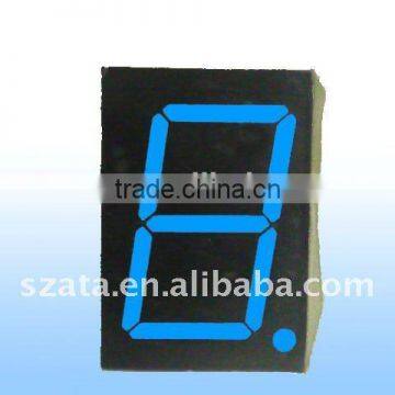 top quality one digit 7-segment led display with blue color