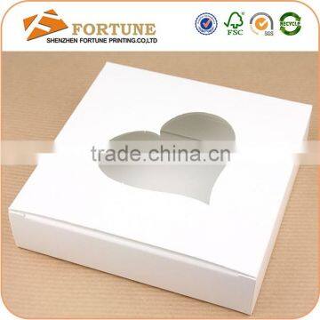 Small White Kraft Paper Packaging Cardboard Window Gift Box Wholesale