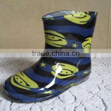 New Children Printing PVC Waterproof Rainboots