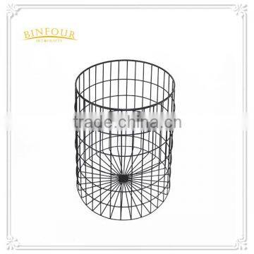 Black metal bird cages metal storge basket