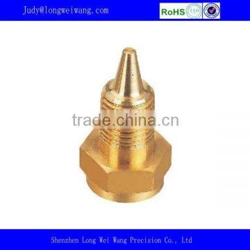 High Quality Hexagonal Brass CNC Turning Parts With Drilling