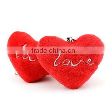 Valentine's Love Heart Wedding Plush Toy Bouquet Gift Soft Toy Keychain