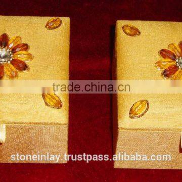 Decorative Zari Hand Embroidery Jewelry Box