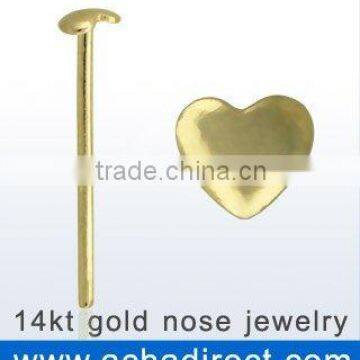 14 carat gold nose bones