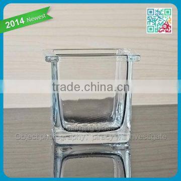 Wholesale transparent glass square cylinder