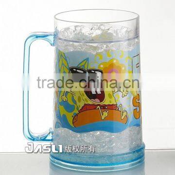 promotion FDA,wal-mart double wall gel beer freezer mugs,frosty mug