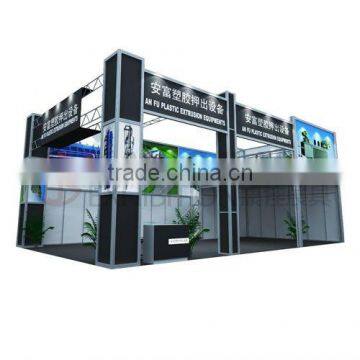 double deck trade show stand