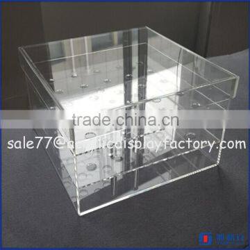 acrylic material flower arrangement box rose display case acrylic rectanglar flower vases