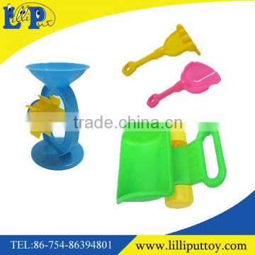 4pcs packing summer toy plastic colorful beach tool toy