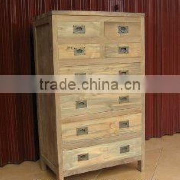 Reclaimed teak commode