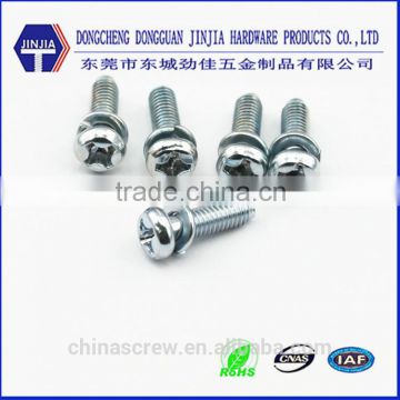 cross recess pan head hex head sems screw with washer