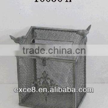 Antique garden metal bird breeding cages